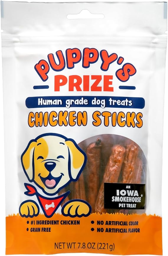 Iowa Smokehouse Puppy's Prize Chicken Sticks - an Pet Treat (7.8 oz)