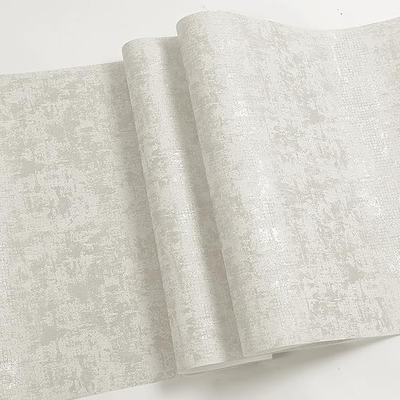 Concrete Look Wallpaper White Plaster Concrete Architect Non-Woven Wallpaper Modern Design Look Wallpaper Structure Premium Industrial Stucco Non-Woven Wallpaper