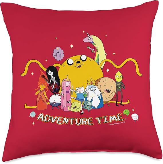 Adventure Time Outstretched Throw Pillow, 18x18, Multicolor