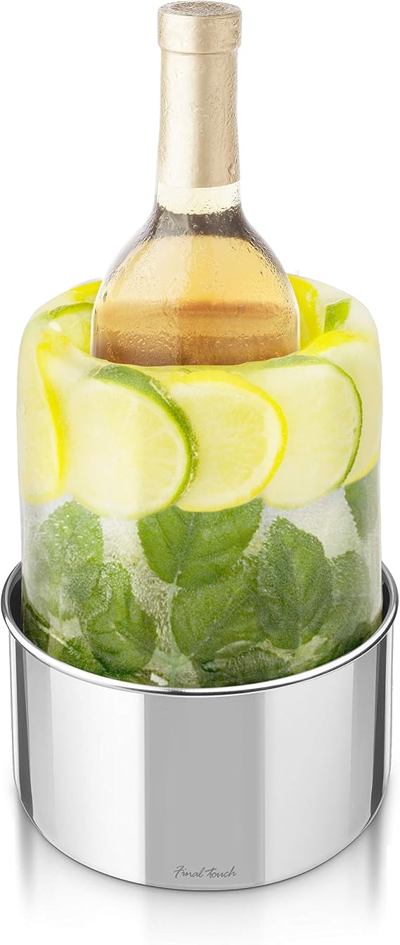 Final Touch Ice Bottle Chiller - Versatile Centerpiece for Special Events - Easy-to-Use and Long-Lasting Chill - Customize for Any Occasion (FTC14)