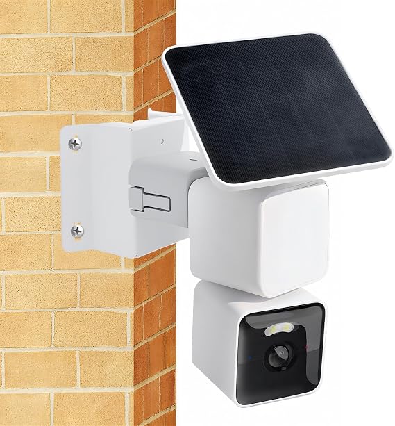 Wall Mount Corner Bracket for Wyze Solar Cam Pan Outdoor Aluminum Alloy Corner Mount with Rust-Resistant Coating for Wyze Security Camera, 270 Wide-Angle Monitoring, Easy Installation