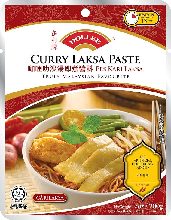 Dollee Sauce Paste (Dollee-Curry-Laksa-Paste)