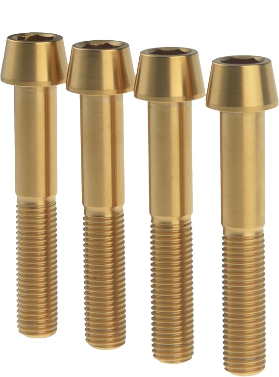 Titanium M10x60mm Pitch 1.25mm Motorcycle Bolt for Ducati Front Brake Caliper Gold