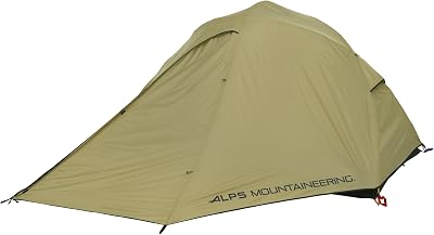 ALPS Mountaineering Extreme 3 Outfitter Tent TanGreenTan, 96 L x 80 W x 50 H