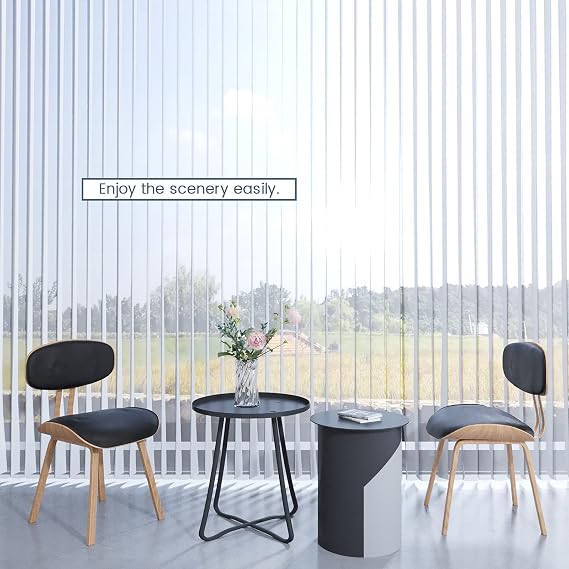 Manual Sheer Vertical Blinds for Patio Doors, Grey