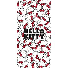 Jerry Fabrics Hello Kitty Beach Towel for Girls – 100% Cotton Terry | 70x140 cm | Soft, Lightweight & Absorbent | Cute Pink Towel for Kids, Toddlers & Hello Kitty Fans