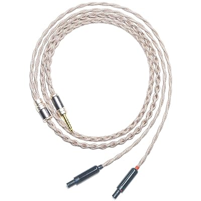 6N Single Crystal Copper Headphone Cable for Sennheiser HD 800 HD 800 S HD 820 4.4mm Balanced Hi-Fi Headphone Audio Upgrade Cable 4Pin XLR Plug