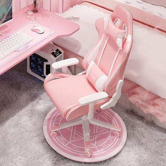 office chair gaming chair computer chair PU Leather Gaming Chair,High Back Gamer Chair Racing Style Game Chair with Lumbar Pillow Headrest,E-sports Swivel Chair Recliner Ergonomic Office Cha