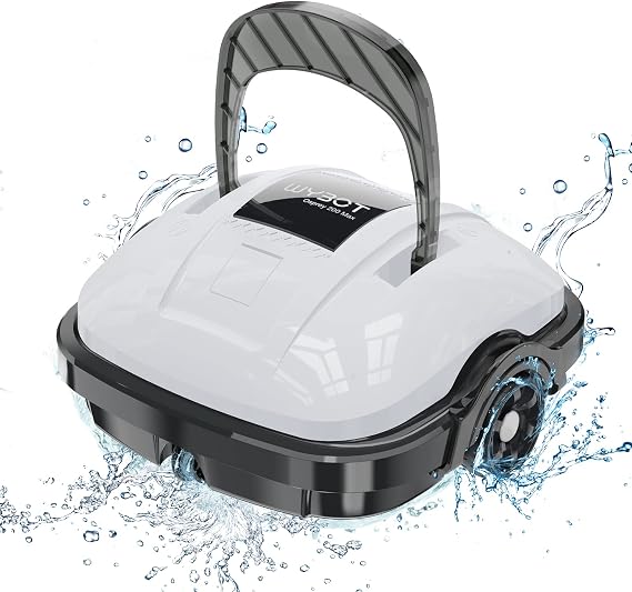 WYBOT Cordless Robotic Pool Cleaner, Lasts 100Mins Runtime, Automatic Pool Vacuum, Powerful Suction, IPX8 Waterproof, Ideal for Above Flat Bottomed Pools Up to 861 Sq.Ft Osprey 200Max