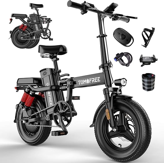 14"/16'' Foldable Electric Bike for Adults, 48V 22.5Ah Ebikes for Adults