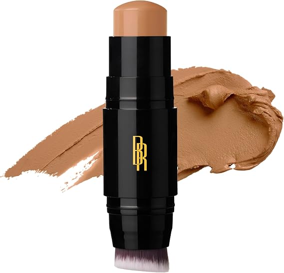 Black Radiance Color Perfect Foundation Stick with Soft Brush Applicator Duo - Buildable, Blendable Versatile Pigment-Rich Formula - Bronze Glow