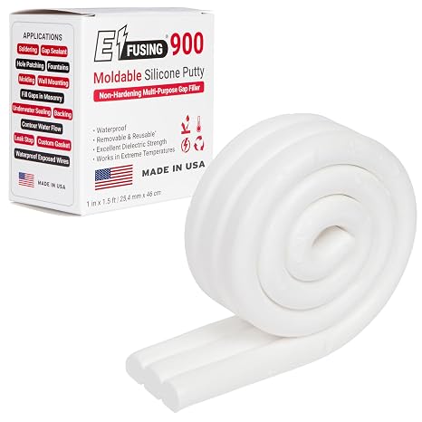 900 Moldable Silicone Putty - White Circular Shape