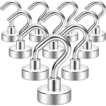 Valkyrie 10Pcs Neodium Magnet Hanger Set 14kg Carrying Hook Kitchen Refrigerator Bathroom Door Cabinet Balcony Boat
