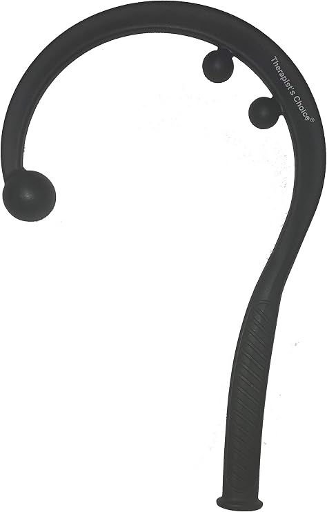 Therapist's Choice Travel Size Pressure Point Hook Cane, Back and Neck Massager for Trigger Point Fibromyalgia Pain Relief and Self Massage, 15.5" Long, Perfect Size for Home, Office, Gym, Travel