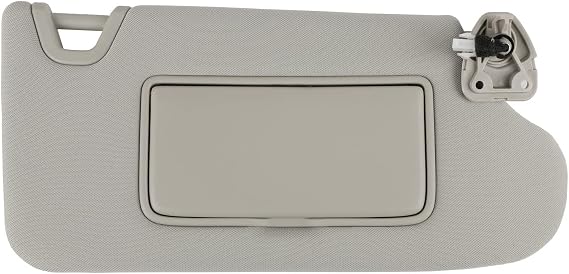 Passenger Side Sun Visor w/Light Compatible with Nissan Altima 2013-2018 | Gray, w/o Sunroof, Right Side, 96400-3TA2A