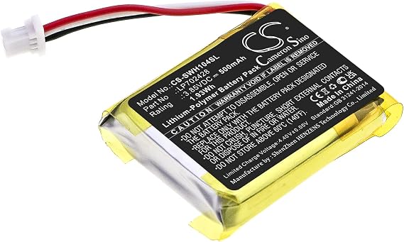 Replacement Battery for Sony WF-1000XM4 Charging Case PN:Sony LP702428 500mAh / 1.93Wh