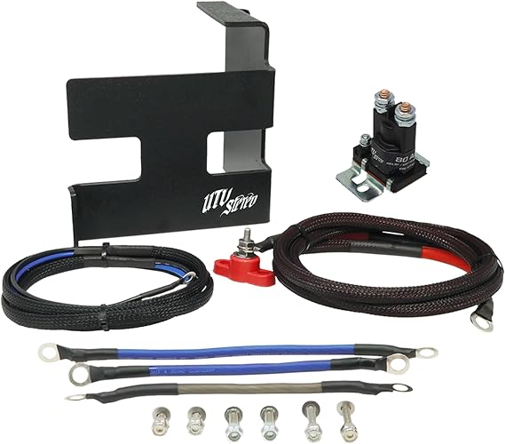UTV Stereo Can Am X3 2nd Battery Kit (Wire Kit & Battery Mount Only)
