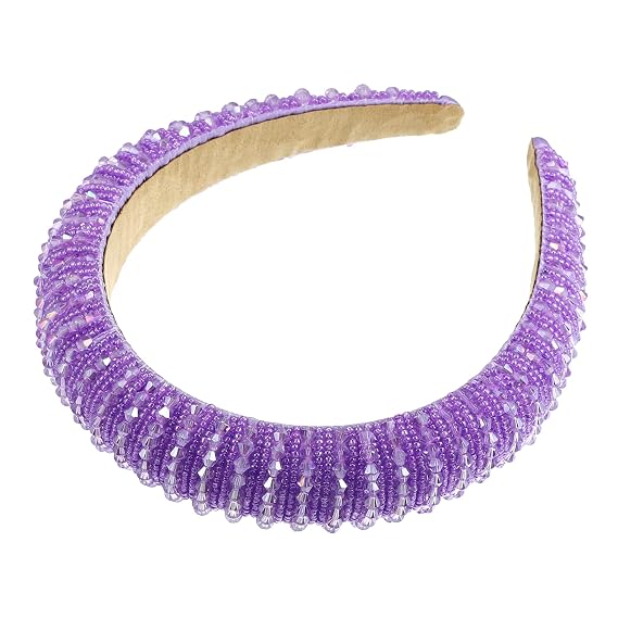VOCOSTE Rhinestone Headband, Purple