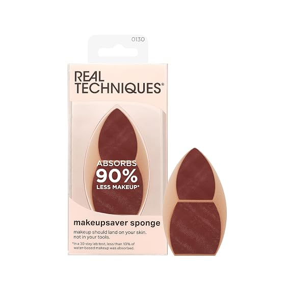 Real Techniques Makeupsaver Sponge, Makeup Blender Sponge, 1 Count