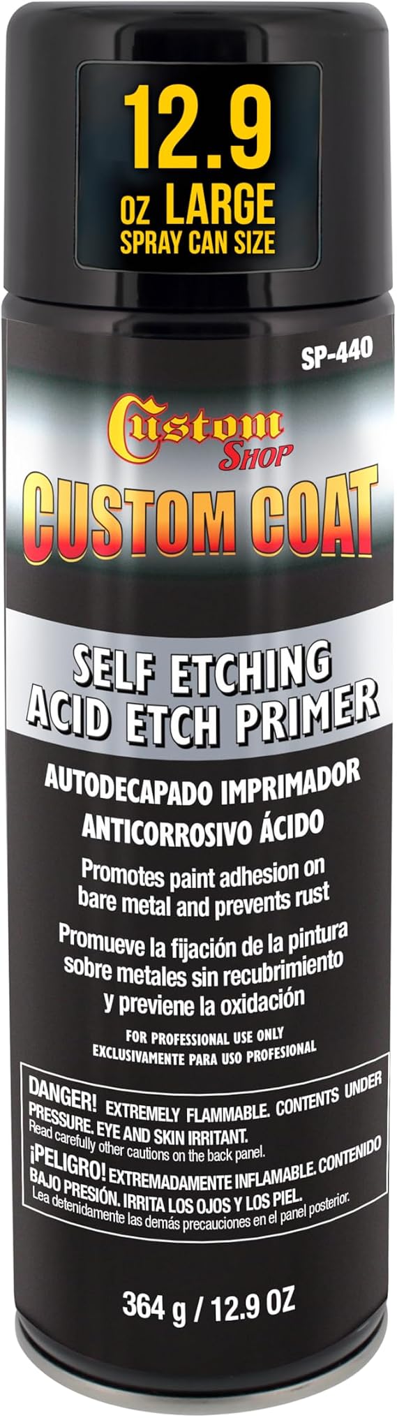 Custom Shop Self Etching Primer Spray, 12.9oz Gray, Acid Etch Primer