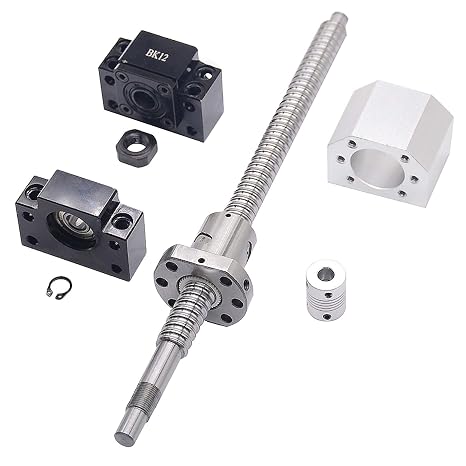250mm Ball Screw SFU1605 Diameter 16mm,5mm Pitch with Metal Ball Screw Nut for CNC Machine