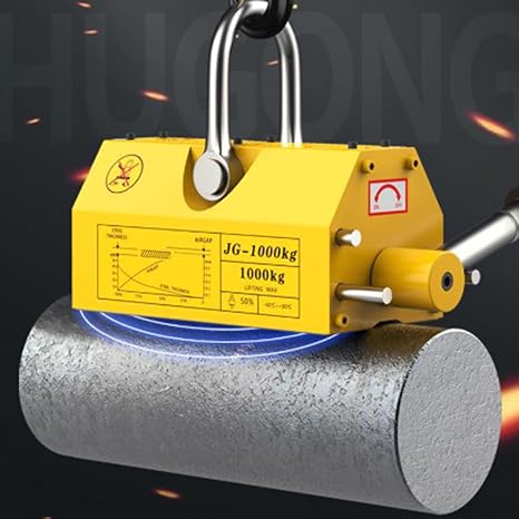 Lifting Magnet with Release - Steel Magnetic Lifter Neodymium - Permanent Lift Magnets Heavy Duty - for Lifting, Crane (200KG)