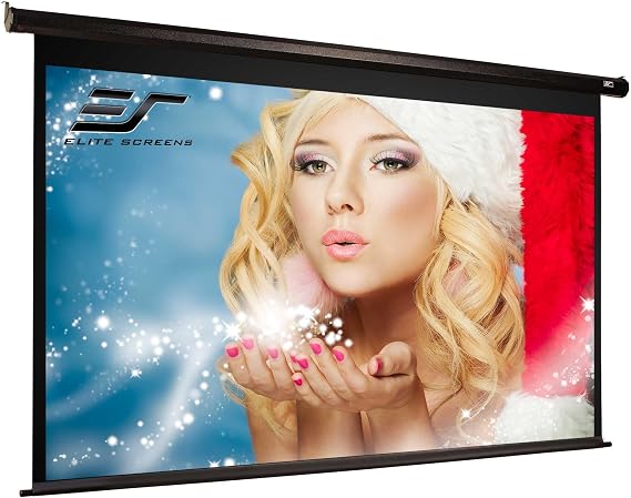 Motorized Projector Screen 180-INCH, Elite Screens Spectrum Swift-RC1 Remote, Electric Projection Screen Movie Home Theater Gaming 4K/8K, ELECTRIC180H2