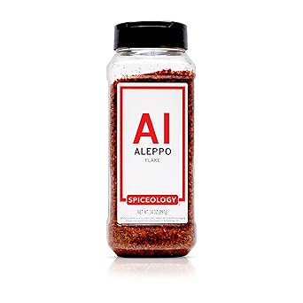 Spiceology - Aleppo Pepper Flakes - Dried Ground Aleppo Pepper - Chiles - Bulk Spices and Seasonings - 14 oz
