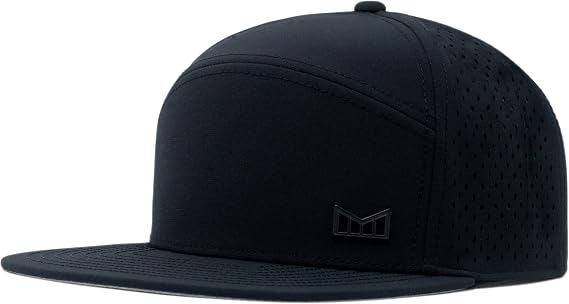 melin Trenches Icon Hydro, Men's Performance Snapback Hat | Water-Resistant Fitted Flat Bill Baseball Caps for Men & Women, Golf, Running, or Workout Hat