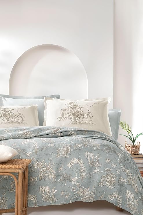 Yataş Aster Çift Kişilik Pike Seti - Adaçayı 200 x 220