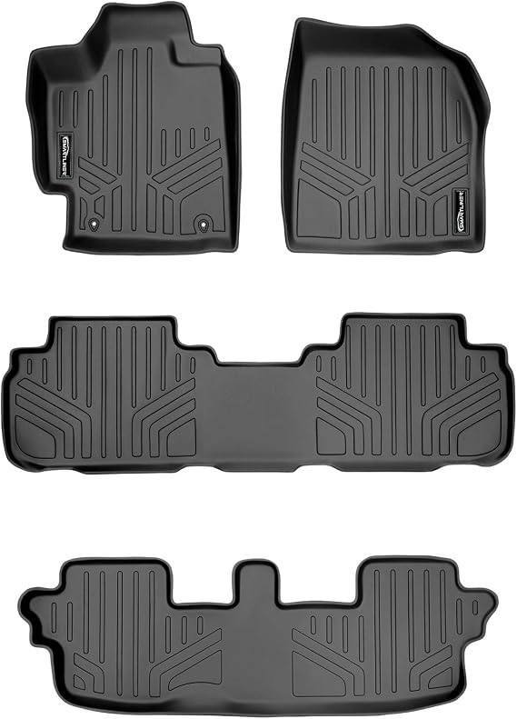 MAXLINER Floor Mats 3 Row Liner Set for 2008-2013 Toyota Highlander