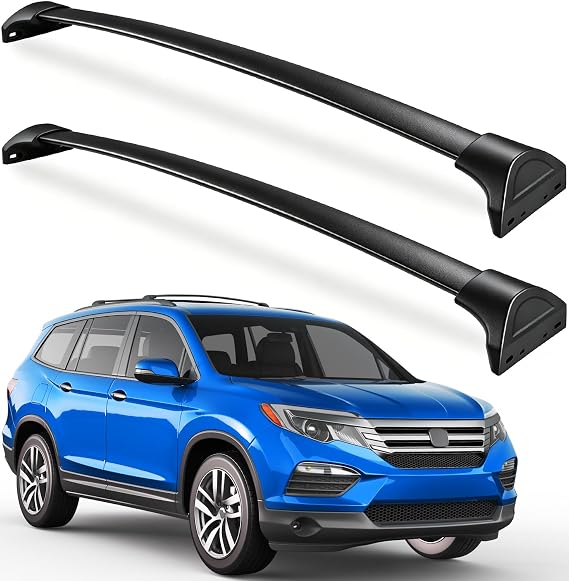 Wonderdriver Roof Rack Cross Bars 220lbs Compatible with Honda Pilot 2016-2022 with Flush Rails, Aluminum Crossbars Rooftop Cargo Bag Kayak Bike Luggage Snowboard Carrier Kayak Bike Cargo Accessories
