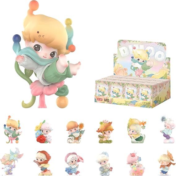 POP MART DIMOO Moments in Bloom Series Blind Box Figures, Collectible Action Figure Toys for Kids Adults Holiday Birthday Gift, Whole Set