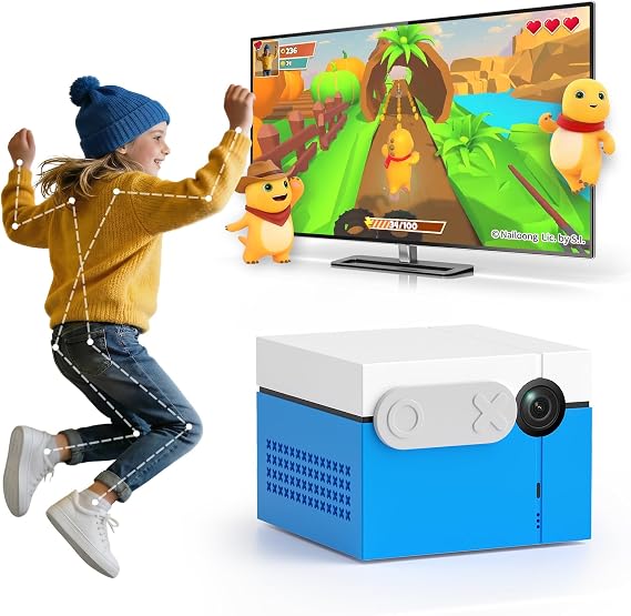KINHANK MotionX Active Play System for Kids & Family with Interactive Fun, 40+ Controller-Free Games Included, Monthly Updates, Plug & Play, Great for Gaming Nights, Parties and Indoor Exercise