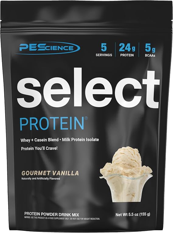 PEScience Select Protein Powder, Gourmet Vanilla, 5 Servings