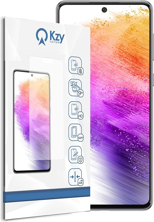 KZY İletişim Samsung Galaxy A73 ile uyumlu Temperli Ekran Koruyucu Kırılmaz Cam