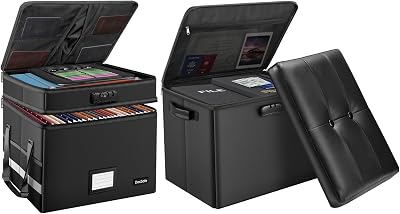 DocSafe File BoxFireproof Storage Ottoman with Lock