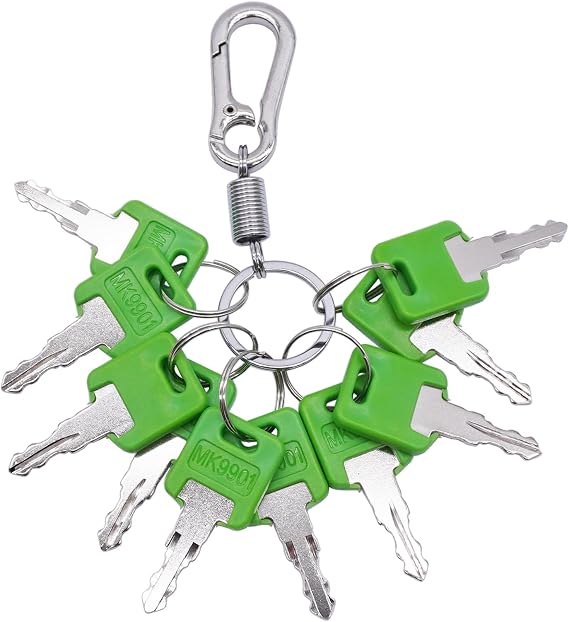 10 Pcs Keys RV MK9901 Compatible with FIC Code 9901 6601 Rv-Motorhome-Master Green Key