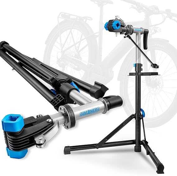 GOEHNER's Heavy Duty Bike Repair Stand (Max Load 100 lbs), Bicycle Stand For Maintenance Heavy Duty for E bike, Electrical Bike, Mountain Road Heavy Bike