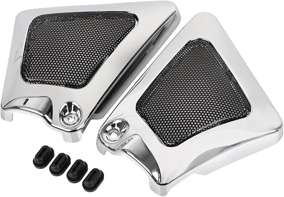 Left & Right Chrome Airbox Neck Side Air Intake Cover Fairing For Harley Night Rod VRSCD Special VRSCDX V-Rod VRSCA VRSCAW