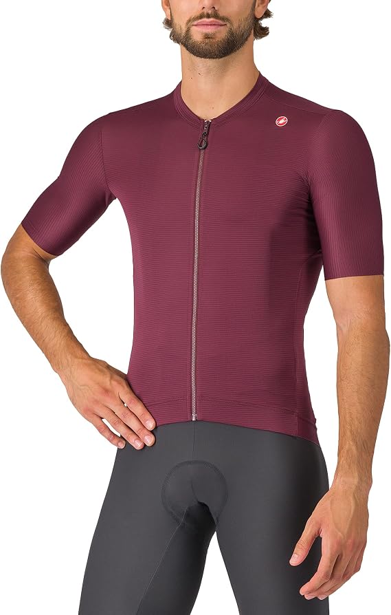 CASTELLI Mens Espresso Jersey, Quarter Length Sleeve with Breathable Stretch Fabric for Gravel, Cycling & Road Biking