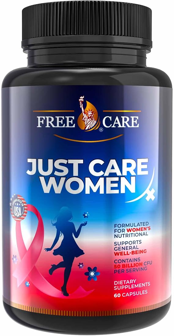 Probiotics for Women 50 Billion CFU 8 Strains, for Womens Daily Digestive & Feminine Health, with Cranberry Extract, Acidophilus, Organic Prebiotics & Selenium, Gluten & Dairy Free, 60Capsules