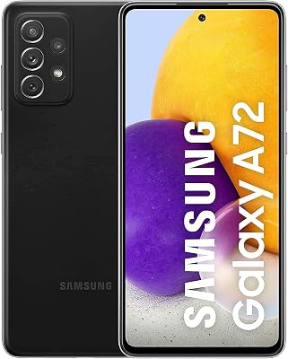Samsung Galaxy A72 A725F-DS 4G Dual 256GB 8GB RAM Factory Unlocked GSM Only | No CDMA - not Compatible with VerizonSprint International Version - Awesome Black