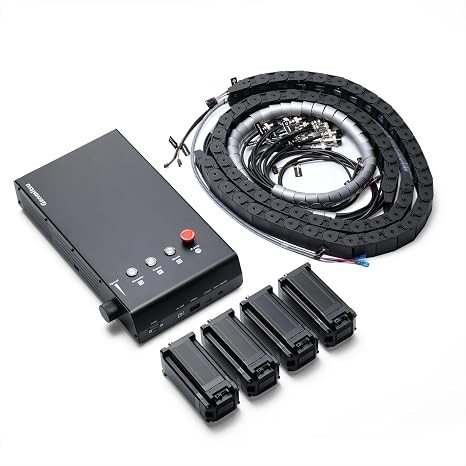 Genmitsu Close-Loop Stepper Motor Set for PROVerXL 4030, 4PCS 60-100 Closed Loop Stepper Motors with Chain Cables, GRBL-Based Control Box Upgrade Kit for 4030 CNC Router Milling Engraving Machine