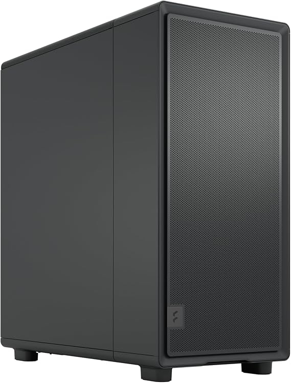Fractal Design Epoch Black Solid - High Airflow PC Gaming Case - Mesh Front Panel - Three Momentum 12 Fans Included - Spacious Interior - ATX/mATX/ITX Support