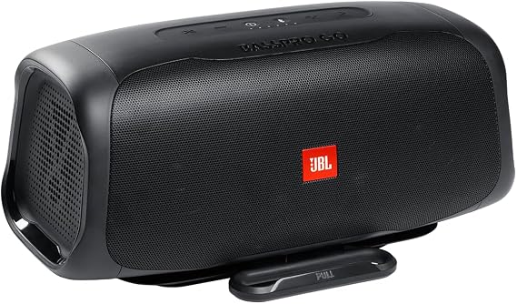 JBL BassPro Go V2 - in-Vehicle Powered subwoofer & Full-Range Portable Bluetooth Speaker, IPx5 Water Resistant, Built-in Rechargeable Battery (8Hrs) & USB Charging
