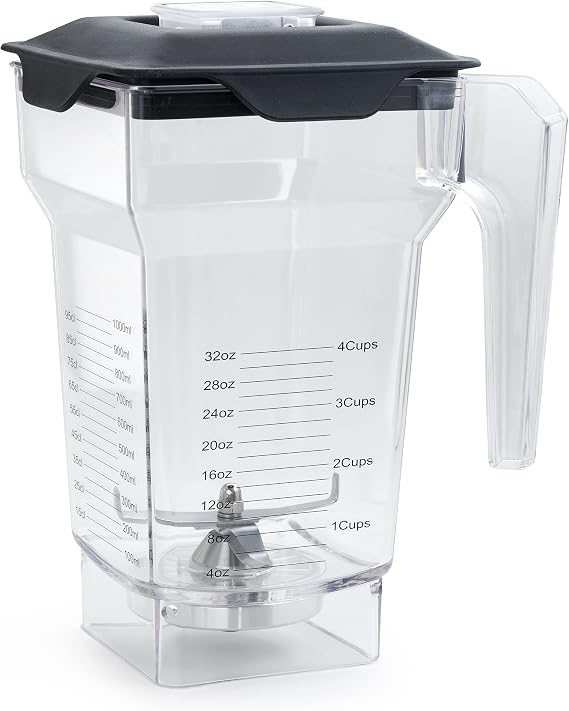 75 oz Container Pitcher for Blendtec Blenders, for Blendtec Jar Replacement, Compatible with Blendtec Blenders All Consumer Models, Includes Container, Blade & Lid