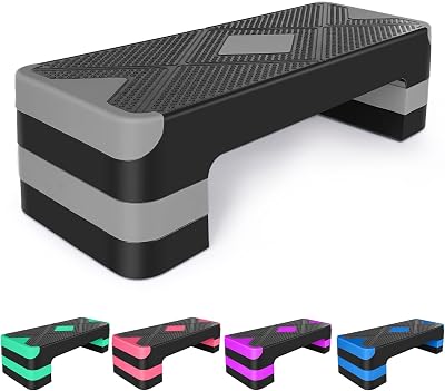 Adjustable Exercise Workout Aerobic Stepper Step Platform Trainer