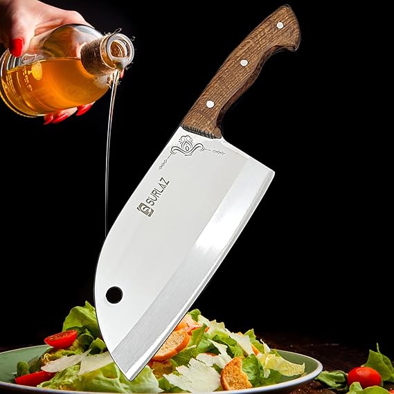 SürLaz Almazan Series Chef Knife, Kitchen Knife, Stainless Steel, Leather Case