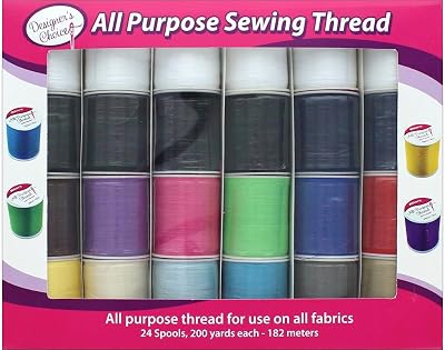 Allary Designers Choice All Purpose Sewing Thread 24pc - Assorted Colors